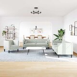  Kauč za dnevni boravak 3 pcs Svijetlo siva 194 x 74,5 x 70,5 cm | shoptok.hr
