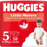 Huggies little movers pelene za bebe, 11 - 25 kg, 58 kom cene