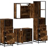 vidaXL 4-dijelni set kupaonskog namještaja boja hrasta drveni | shoptok.hr
