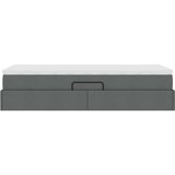 Krevet s madracem i skladištem Tamno siva 90 x 200 cm Poliester | shoptok.hr