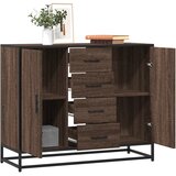  Komoda smeđi hrast 92x35x76 cm izrađeno drvo | shoptok.hr