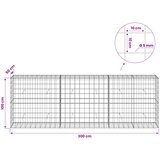  Gabion s žicom debljine 5 mm i mrežom 10x10 cm 300x50x100 cm | shoptok.hr