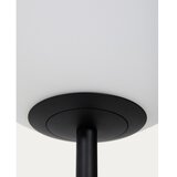 Kave Home Bela/črna stoječa svetilka s steklenim senčilom (višina 165 cm) Brisia – | Shoptok.si