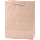 Elegant Gift Bag Embossed Hearts 23 x 18 x 10.5 cm | shoptok.hr
