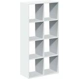 vidaXL Pregrada s knjižno omaro bela 69,5x29x137,5 cm inženirski les | Shoptok.si