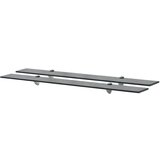Maison Chic 2 kosi Stenske Police - Viseče police steklo 90x10 cm 8 mm, (21794166) | Shoptok.si
