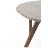 Light & Living Rjava okrogla jedilna miza z mizno ploščo iz akacije ø 120 cm Quenza – | Shoptok.si