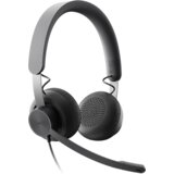  Slušalice sa mikrofonom, Logitech UC Zone USB black, USB-C, USB-A adapter included, noise-canceling, 981-000875 Cijene