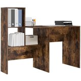 vidaXL Stol Dimljeni hrast 131.5 x 50 x 106.5 cm Konstruirano drvo | shoptok.hr