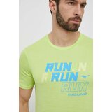Mizuno Majica kratkih rukava za trčanje Core Run boja: zelena, s tiskom, J2GAB008 | shoptok.hr