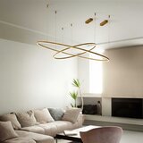 Ideal Lux led luster na sajli oracle slim LED/29W/230V 4000K, prečnik 50 cm, zlatna | Eponuda.com