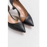 LuviShoes 353 Black Skin Heels Women's Shoes | Shoptok.si