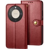 AVIZAR Folio denarnica ovitek za Honor Magic 8 Lite z zapestnim trakom in držalom za kartice, Rdeča, (5000190552) | Shoptok.si