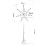 Brilagi LED božićna dekoracija LED/3xAA 60 cm zvezda | Eponuda.com