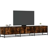 vidaXL TV omarica dimljeni hrast 210x35x41 cm inženirski les | Shoptok.si