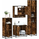  4-dijelni set kupaonskog namještaja boja hrasta drveni | shoptok.hr