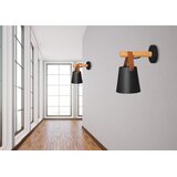 Toolight Zidna svjetiljka metalno drvena crna APP466-1W crna | shoptok.hr