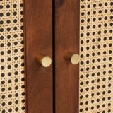 vidaXL Ormarić za umivaonik s policom s pohranom s vratima Smeđa 62 x 33 x 58 cm | shoptok.hr