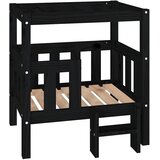  Krevet za pse crna 65,5x50,5x70 cm od masivne borovine | shoptok.hr