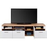 Mömax tv-element auris, bela, barva hrasta | Shoptok.si