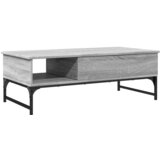 Furnova Klubska mizica siva sonoma 100x50x35 cm inžen. les in kovina, (21913496) | Shoptok.si