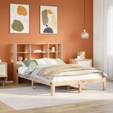  Krevet s regalom za knjige bez madraca 160x200 cm od borovine Cijene
