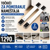 Podesivi točkići za lako pomeranje teškog nameštaja 2 kom | Eponuda.com