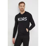 Michael Kors Bombažen pulover črna barva