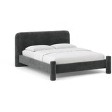 Micadoni Tamno sivi tapecirani bračni krevet s podnicom 140x200 cm Vera – | shoptok.hr