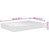  Madrac od pjene srednje mekani 140x190 cm | shoptok.hr