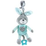 Baby Mix plišana igračka za kolica - glazbeni Zeko Grey & Mint | shoptok.hr