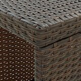 Barska barski stol sa stalkom za pohranu smeđi 120x60x110 cm poliratan | shoptok.hr