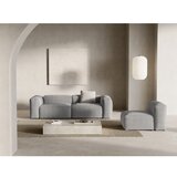 Cosmopolitan Design Svetlo siva sedežna garnitura iz rebrastega žameta 264 cm Bergano – | Shoptok.si