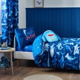 Catherine Lansfield Plava dječja posteljina za krevet za jednu osobu 135x200 cm Jawsome Shark – | shoptok.hr