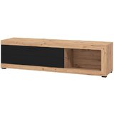 TV KOMODA REMO 162X41.4X43.5CM ARTISAN HRAST/CRNA Cene