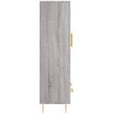  Visoka komoda siva boja hrasta 69,5x31x115 cm konstruirano drvo | shoptok.hr