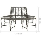  Klupa oko stabla 160 cm čelična | shoptok.hr