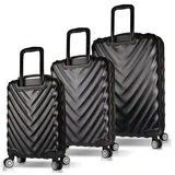 Set kofera 6623, 3 dijela, Crni