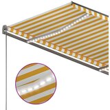  Automatska tenda sa senzorom LED 300x250 cm žuto-bijela | shoptok.hr