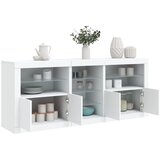 vidaXL Komoda s LED svjetlima bijela 162 x 37 x 67 cm Cijene