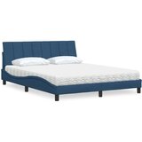  Krevet s madracem Hanko plavi 160x200 cm od tkanine | shoptok.hr