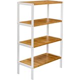 Möbelix Regal Bambu, Bela, Bambus | Shoptok.si