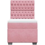 Box spring krevet s madracem ružičasti 80 x 200 cm baršunasti | shoptok.hr