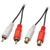 Lindy 35671 Cinch audio produžetak [2x muški cinch konektor - 2x ženski cinch konektor] 2.00 m crna Cijene