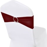  25 Bordo Rastezljivih Dekorativnih Traka za Stolice s Dijamantnom Kopčom | shoptok.hr