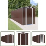  The Living Store Vrtna lopa temno rjava 192x772x223 cm pocinkano jeklo - Vrtna Lopa, (21745199) Cene