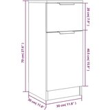 Komode 2kom boja hrasta sonome 30x30x70cm od konstruiranog drva | shoptok.hr