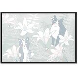  Slika - Cat Matters (1 Part) Wide - First Variant 60x40 U crnom drvenom okviru | shoptok.hr