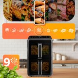 Berdsen friteza na vrući zrak, dvostruka komora, vertikalna, 11,6 l, 3000W BD-663 | shoptok.hr