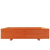 Vrtna sadilica voštano smeđa 110x110x26,5 cm masivna borovina | shoptok.hr